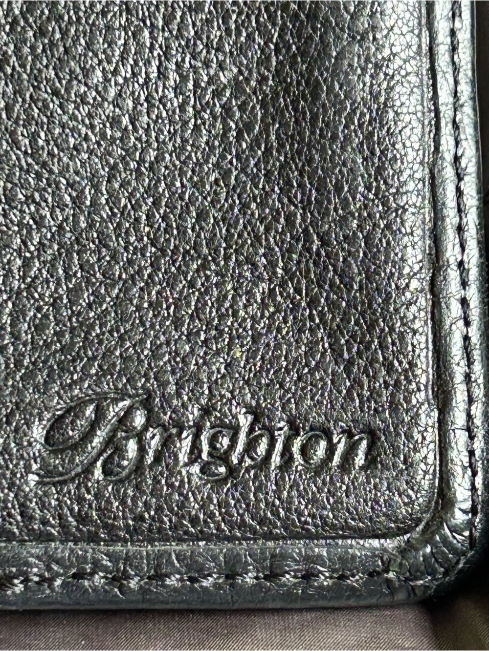 Brighton Black Leather Clutch Wallet with Silver Filigree Accent - Picture 4 of 8